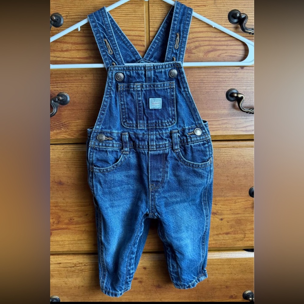 Vintage old navy baby overalls size 6-12m